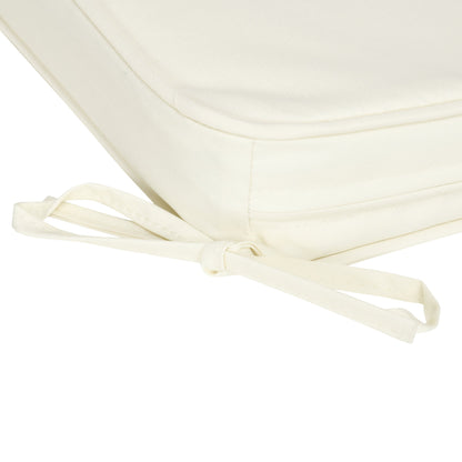 Set of Six Replacement Chair Cushions - Cream White