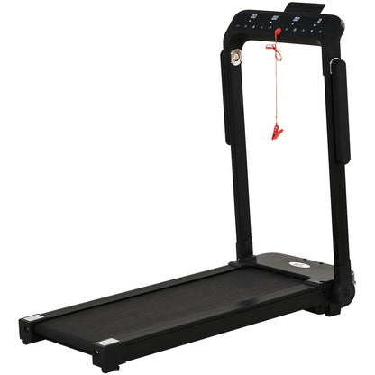 600W Foldable Steel Motorised Treadmill Running Machine w/ LCD Monitor Black