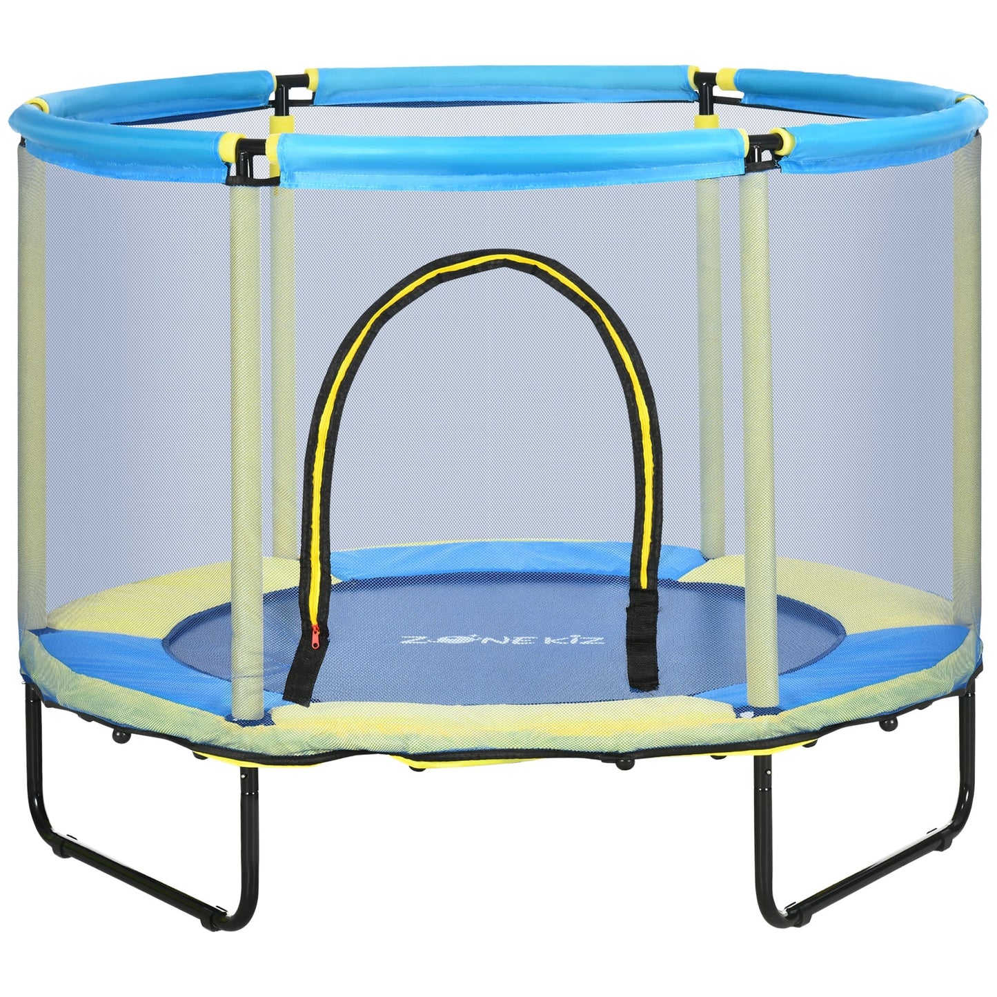 55 Inch Trampoline 1 to 6 Years Blue by Zonekiz