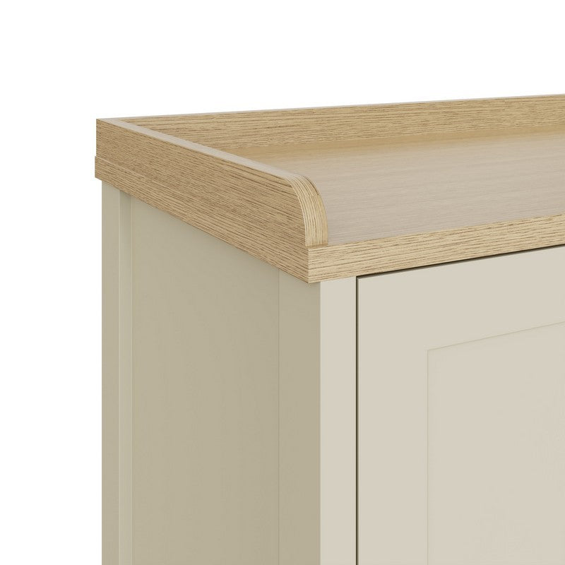 Lancaster Hall Bench Cream 2 Shelves