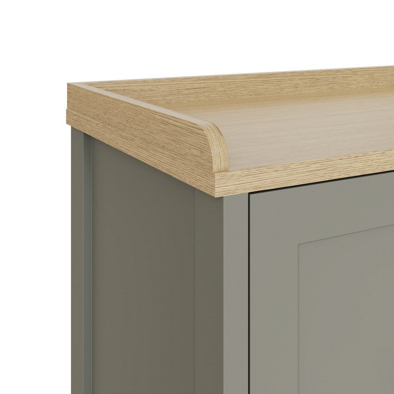 Lancaster Hall Bench Grey 2 Shelves