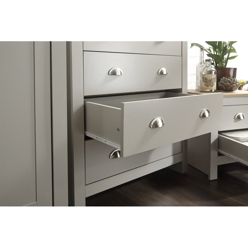 GFW Lancaster 3 Piece Bedroom Furniture Set Grey