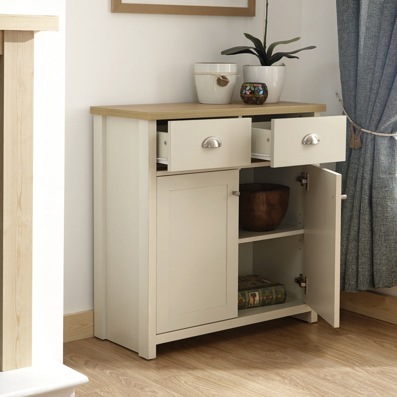 Lancaster Sideboard Cream 2 Doors 2 Drawers