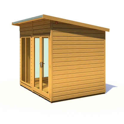 Shire Lela 6' 1" x 7' 9" Pent Summerhouse - Premium Dip Treated Shiplap