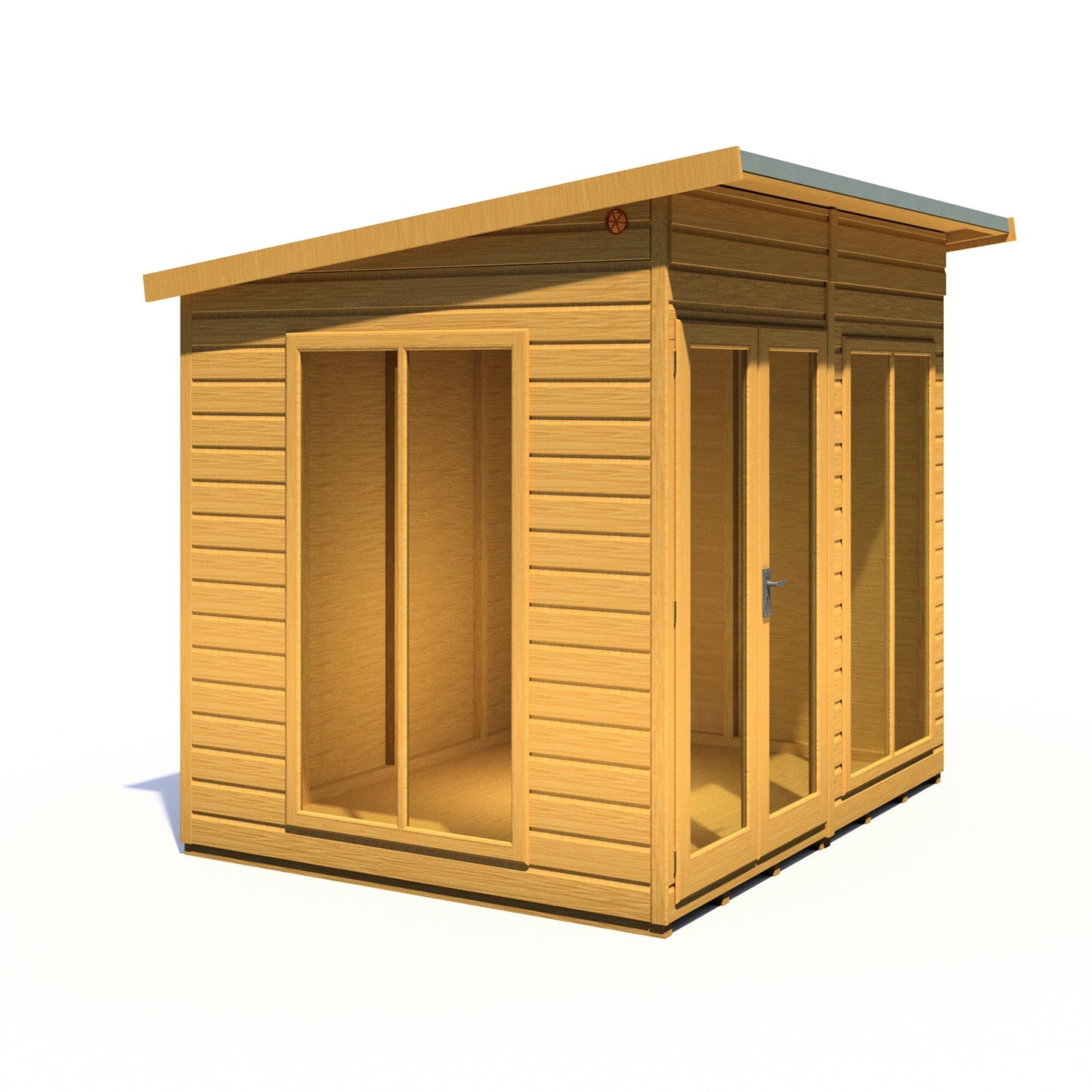 Shire Lela 6' 1" x 7' 9" Pent Summerhouse - Premium Dip Treated Shiplap