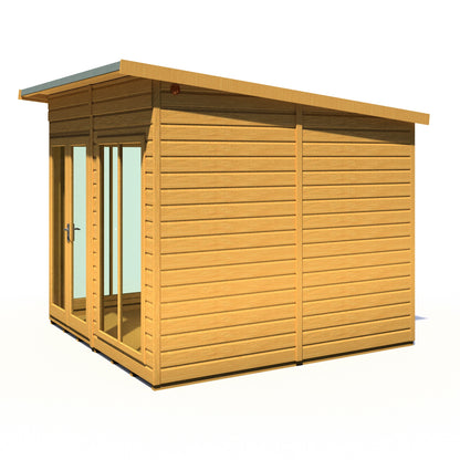 Shire Lela 8' 1" x 7' 9" Pent Summerhouse - Premium Dip Treated Shiplap