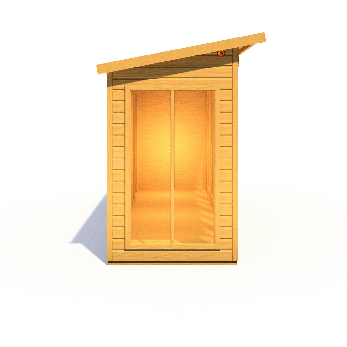 Shire Lela 4' 2" x 15' 7" Pent Summerhouse - Premium Dip Treated Shiplap