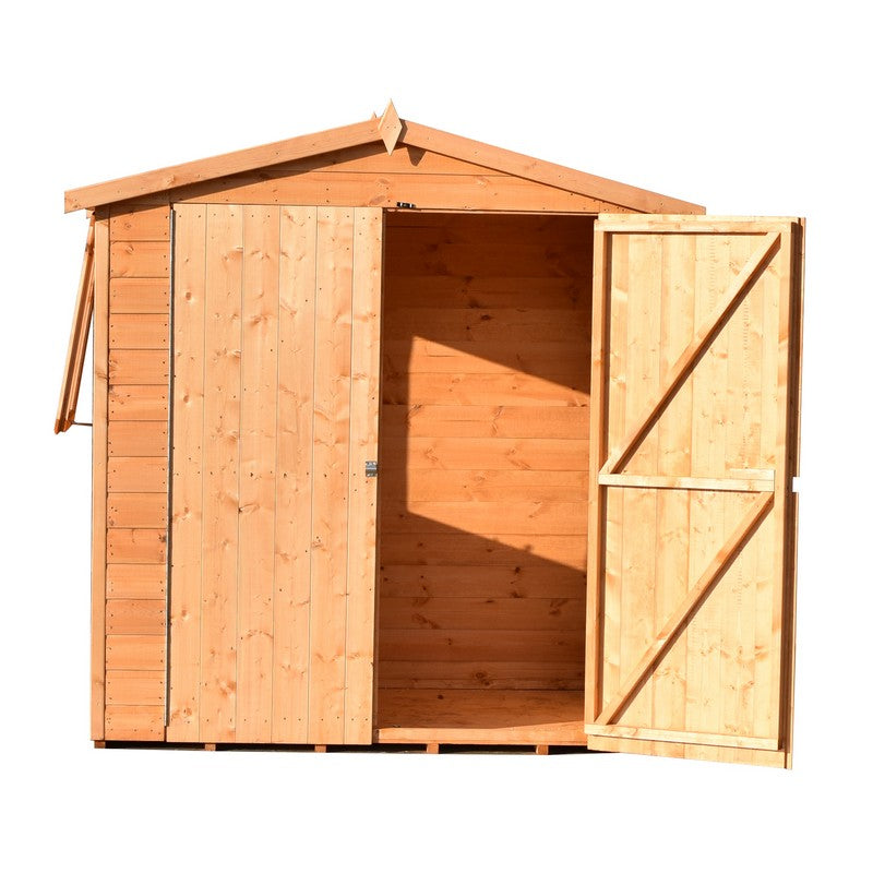 Shire Lewis 4' 4" x 6' 2" Apex Shed - Premium Pressure Treated Shiplap