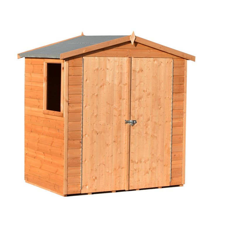 Shire Lewis 4' 4" x 6' 2" Apex Shed - Premium Pressure Treated Shiplap