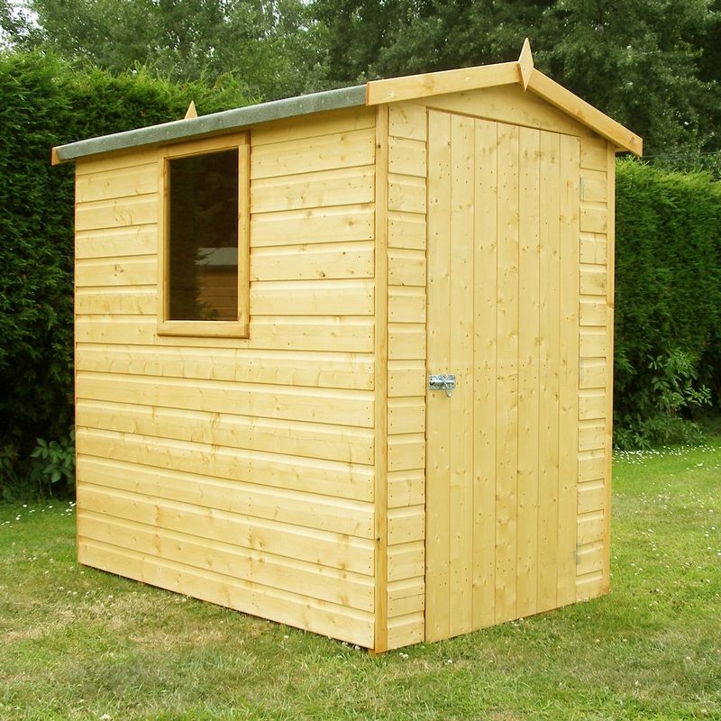 Shire Shire Hi Spec 4' 4" x 6' 2" Apex Shed - Premium Dip Treated Shiplap