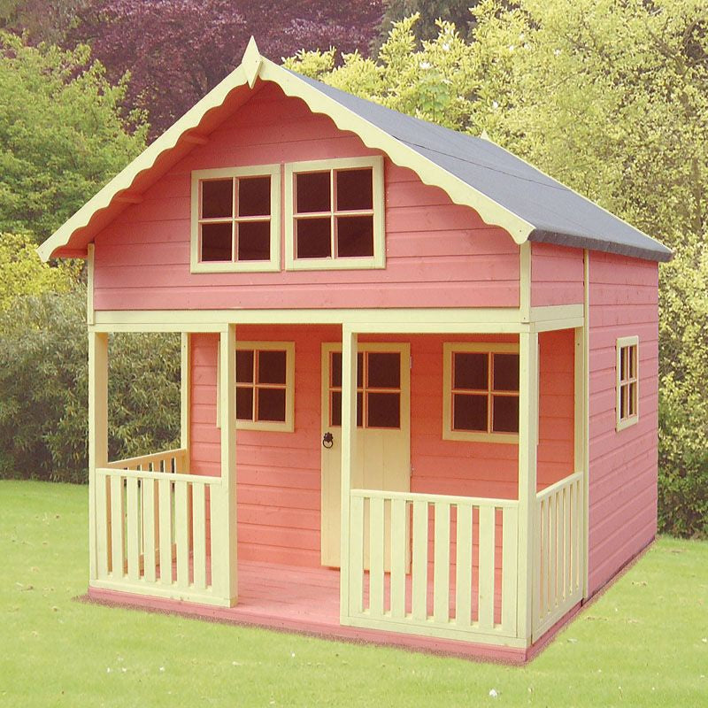 Shire Shire Lodge 8' 5" x 9' 10" Apex Children's Playhouse - Premium Dip Treated Shiplap