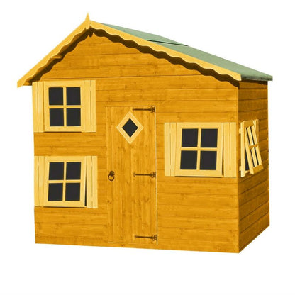 Shire Shire Loft 7' 10" x 7' 1" Offset Apex Children's Playhouse - Premium Dip Treated Shiplap