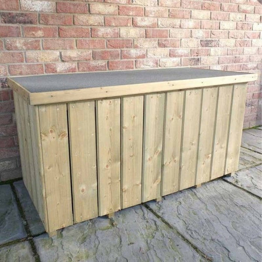 Shire Shire Log Box 4' 3" x 2' Flat Log Store - Premium Pressure Treated Shiplap