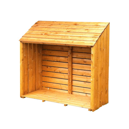 Shire Log Box 4' 11" x 2' Apex Log Store - Premium Dip Treated Shiplap