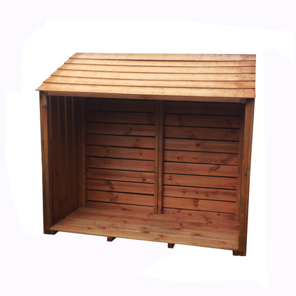 Shire Log Box 4' 11" x 2' Apex Log Store - Premium Dip Treated Shiplap