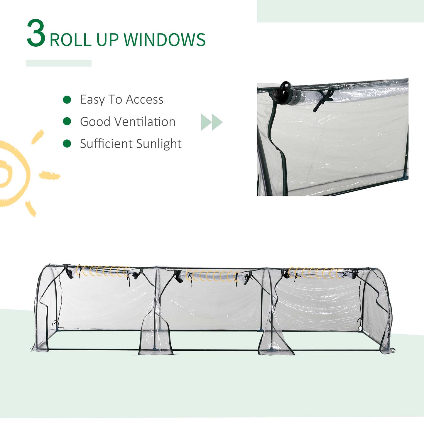 Portable Steel Frame Mini Greenhouse