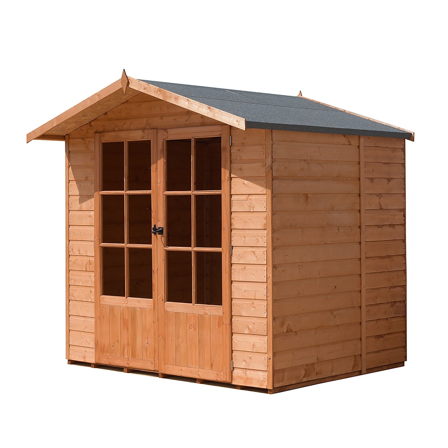 Shire Lumley 6' 8" x 6' 3" Apex Summerhouse - Premium Dip Treated Shiplap