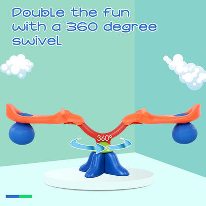 Kids PP 360 Rotation Spinning Seesaw Orange/Blue