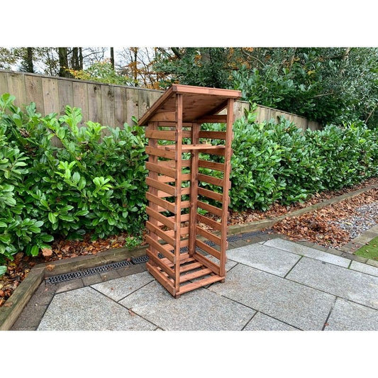 Charles Taylor Scandinavian Redwood Garden Log Store by Charles Taylor