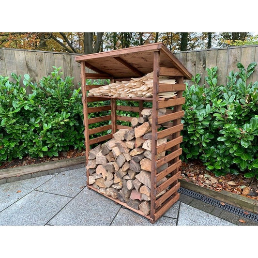 Charles Taylor Scandinavian Redwood Garden Log Store by Charles Taylor