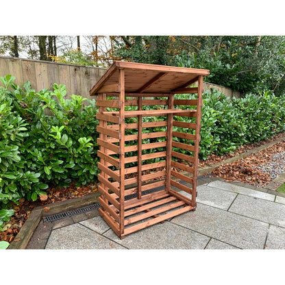 Charles Taylor Scandinavian Redwood Garden Log Store by Charles Taylor