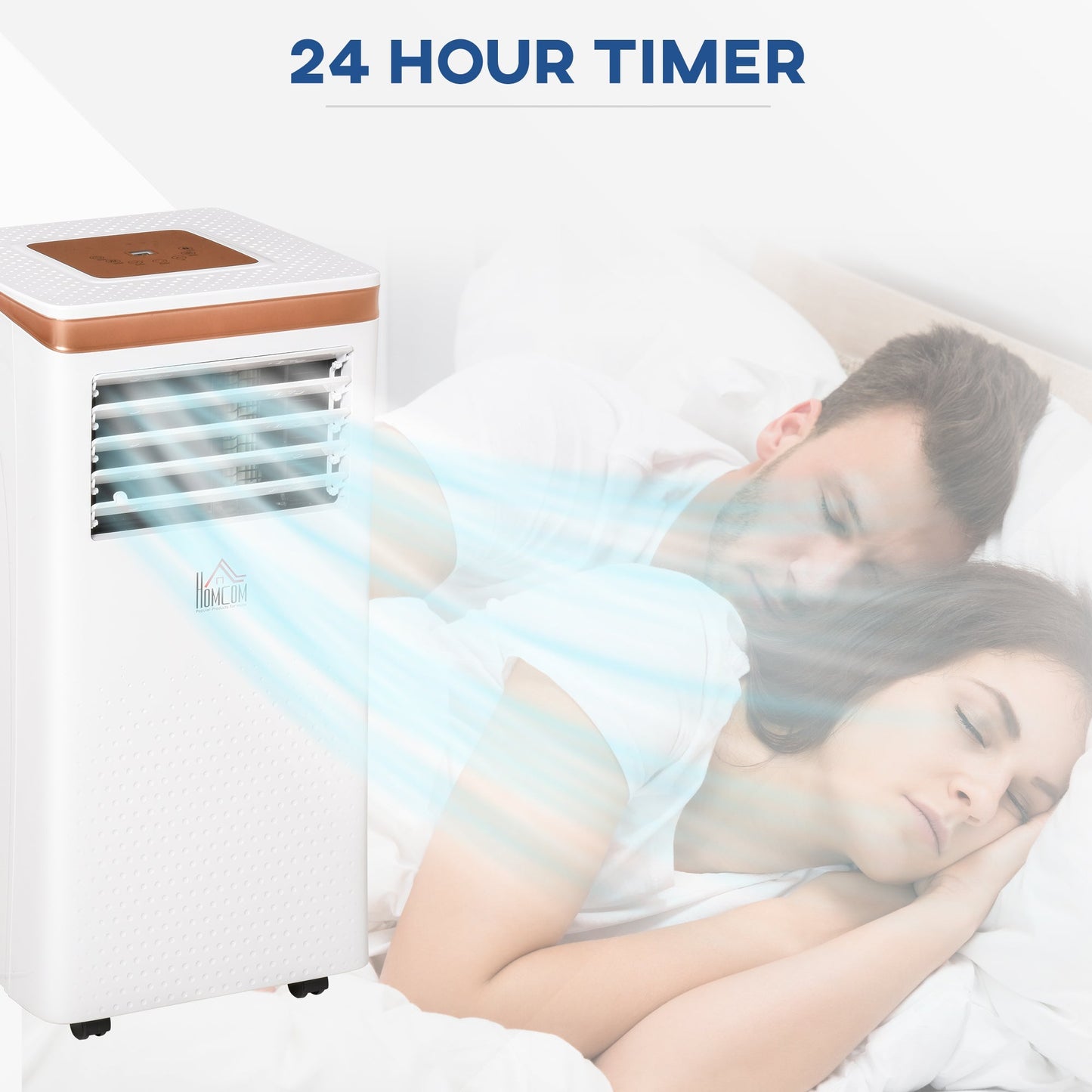 A Rated 7,000 BTU Portable Air Conditioner With Remote & 24 Hour Timer