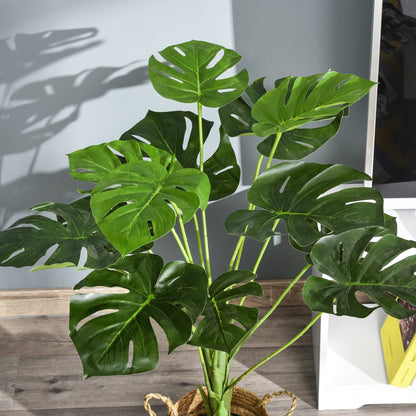 Decorative Artificial Monstera Plants in Pot Fake Plants for Home Indoor Outdoor Decor