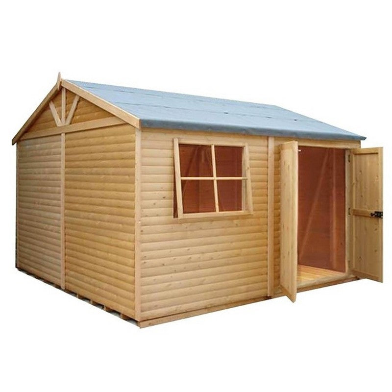 Shire Shire Mammoth 12' 4" x 12' 11" Apex Shed - Premium Coated Shiplap