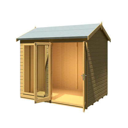 Shire Mayfield 5' 10" x 7' 9" Reverse Apex Summerhouse - Premium Dip Treated Shiplap