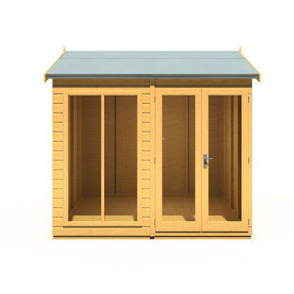 Shire Mayfield 7' 10" x 7' 9" Reverse Apex Summerhouse - Premium Dip Treated Shiplap