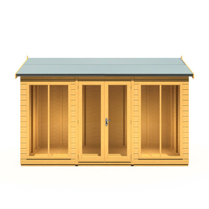 Shire Mayfield 5' 10" x 11' 8" Reverse Apex Summerhouse - Premium Dip Treated Shiplap