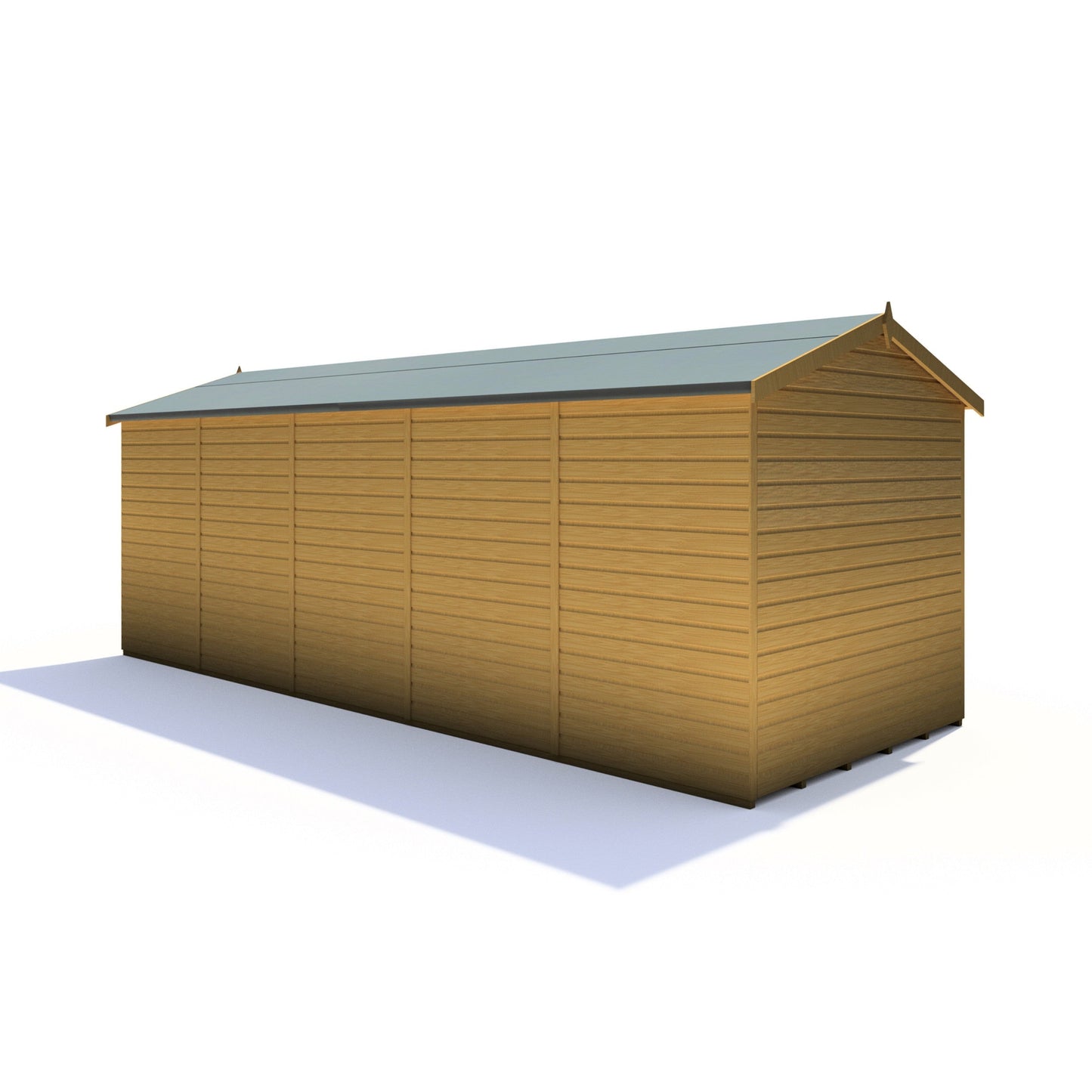 Shire Mayfield 7' 10" x 19' 6" Reverse Apex Summerhouse - Premium Dip Treated Shiplap