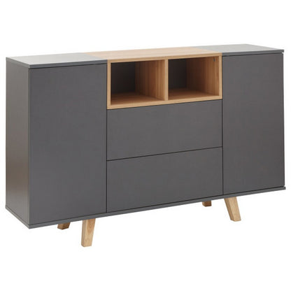 GFW Modena Large Sideboard Grey 2 Doors 2 Shelves 2 Drawers