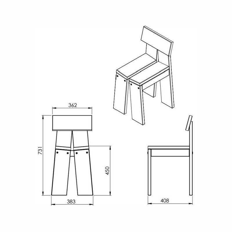 EKJU V-Fro Chair - Grey by EKJU