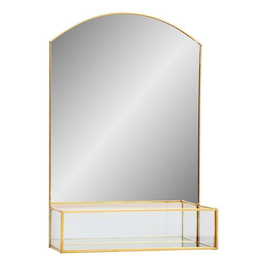 Geko Deco Mirror Metal Gold 34cm