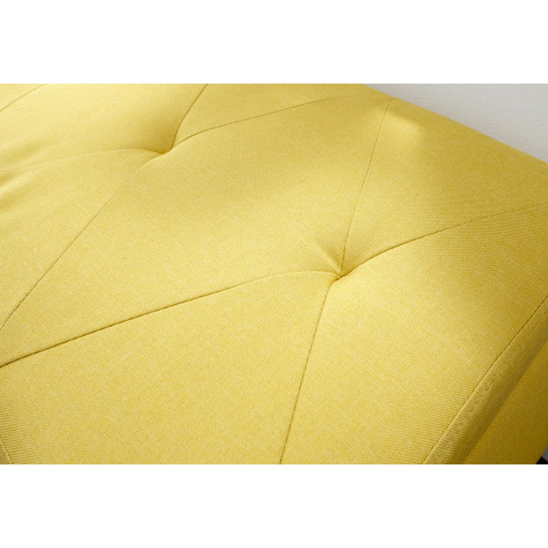 GFW Minstrel Ottoman Fabric Yellow 1 Door