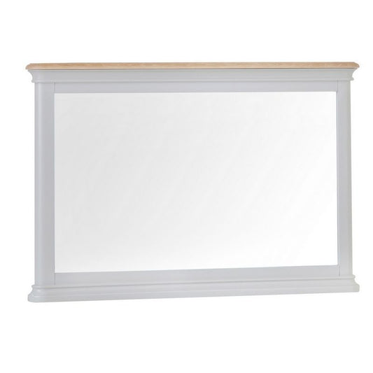 Anglian Furniture Mulbarton Wall Mirror Grey & Oak