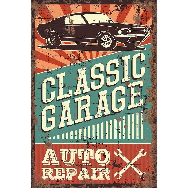 Scarthingwell Vintage Garage Sign Metal Wall Mounted - 40cm