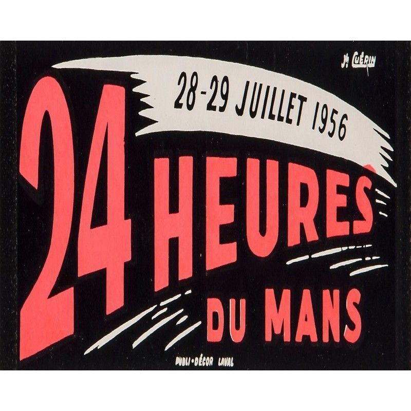 Scarthingwell Vintage 25 Heures Du Mans Sign Metal Wall Mounted - 25cm