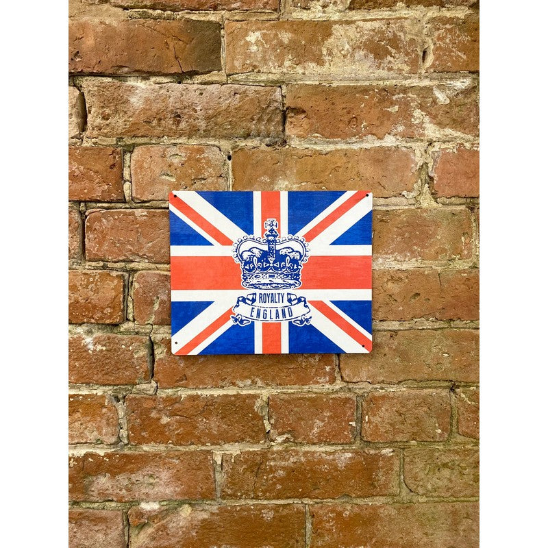 Scarthingwell Union Jack Sign Metal Wall Mounted - 25cm