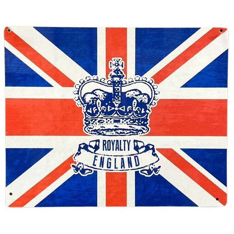 Scarthingwell Union Jack Sign Metal Wall Mounted - 25cm