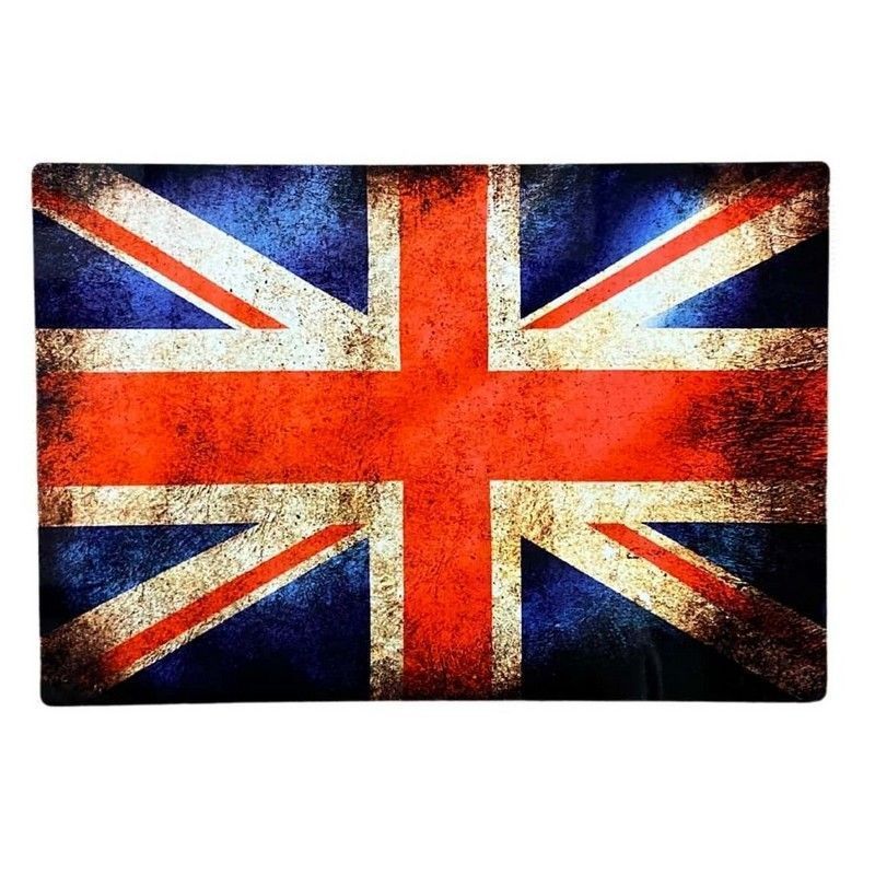 Scarthingwell Vintage Union Jack Sign Metal Wall Mounted - 41cm