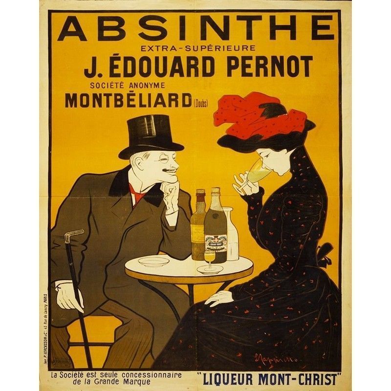 Scarthingwell Vintage Absinthe Sign Metal Wall Mounted - 40cm