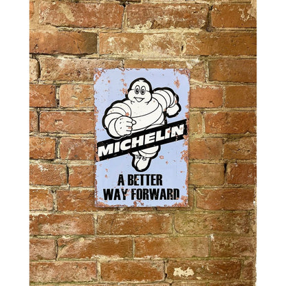 Scarthingwell Vintage Michelin Man Sign Metal Wall Mounted - 41cm