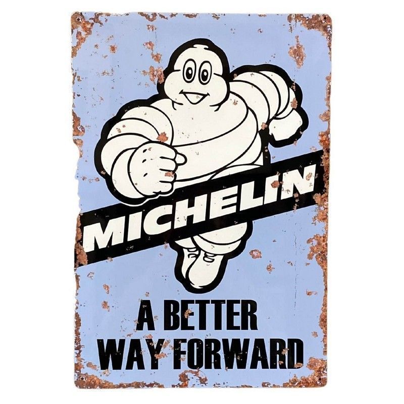 Scarthingwell Vintage Michelin Man Sign Metal Wall Mounted - 41cm