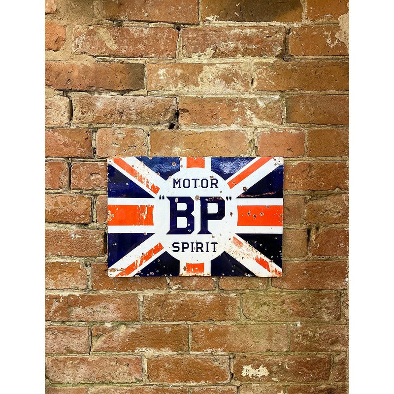 Scarthingwell Bp Motor Spirit Sign Metal Wall Mounted - 41cm