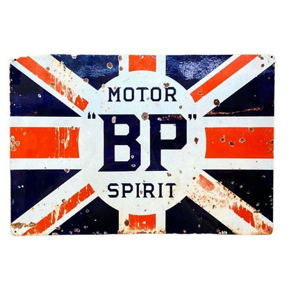 Scarthingwell Bp Motor Spirit Sign Metal Wall Mounted - 41cm