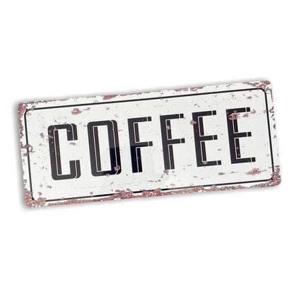 Scarthingwell Vintage Coffee Sign Metal Wall Mounted - 32cm