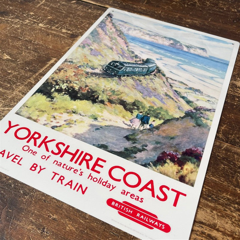 Scarthingwell Vintage British Railways Yorkshire Coast Sign Metal Wall Mounted - 42cm