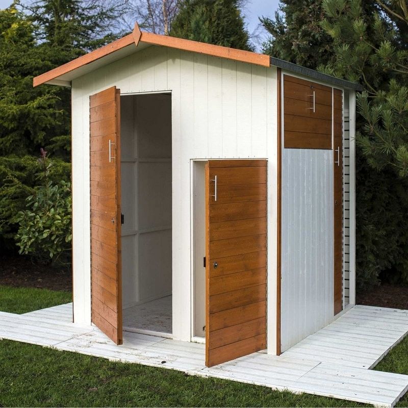 Shire Shire Multi 6' 6" x 7' 7" Pent Garden Store - Premium Dip Treated Shiplap